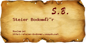 Steier Bodomér névjegykártya